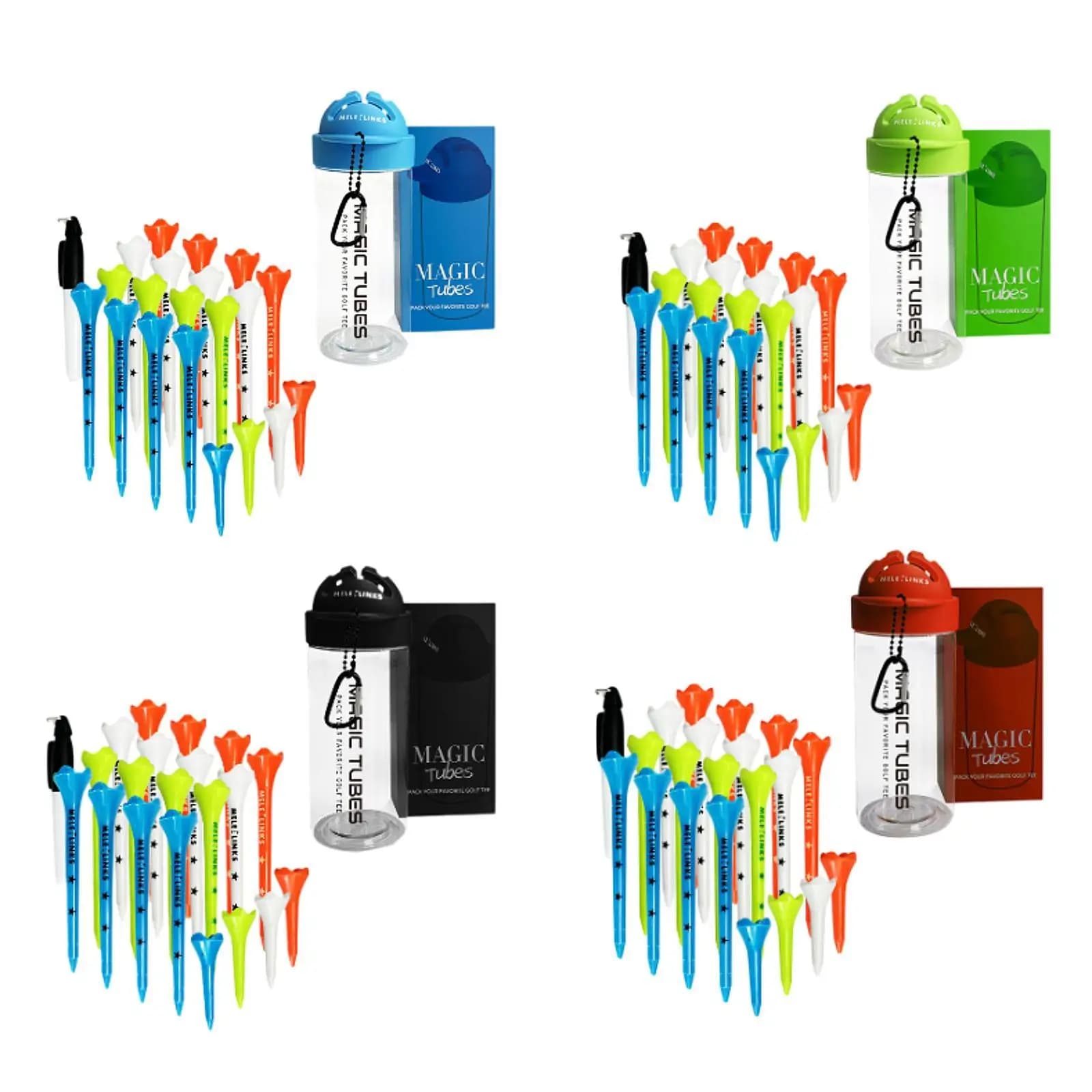 20x T-shirt da golf per uomo donna Accessori da golf Regalo per golfisti riutilizzabile professionale Infrangibile Riduce la palla Ruota il supporto per palline da golf