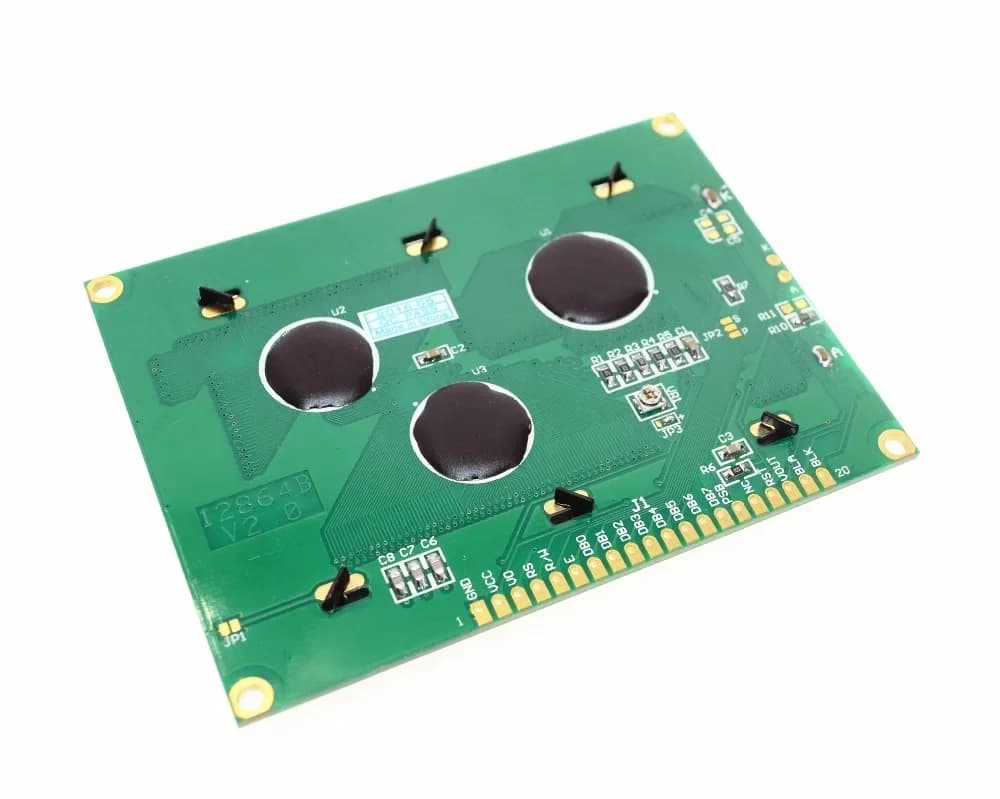 12864 LCD display module backlit green color chart 128x64 points for arduino raspberry pi