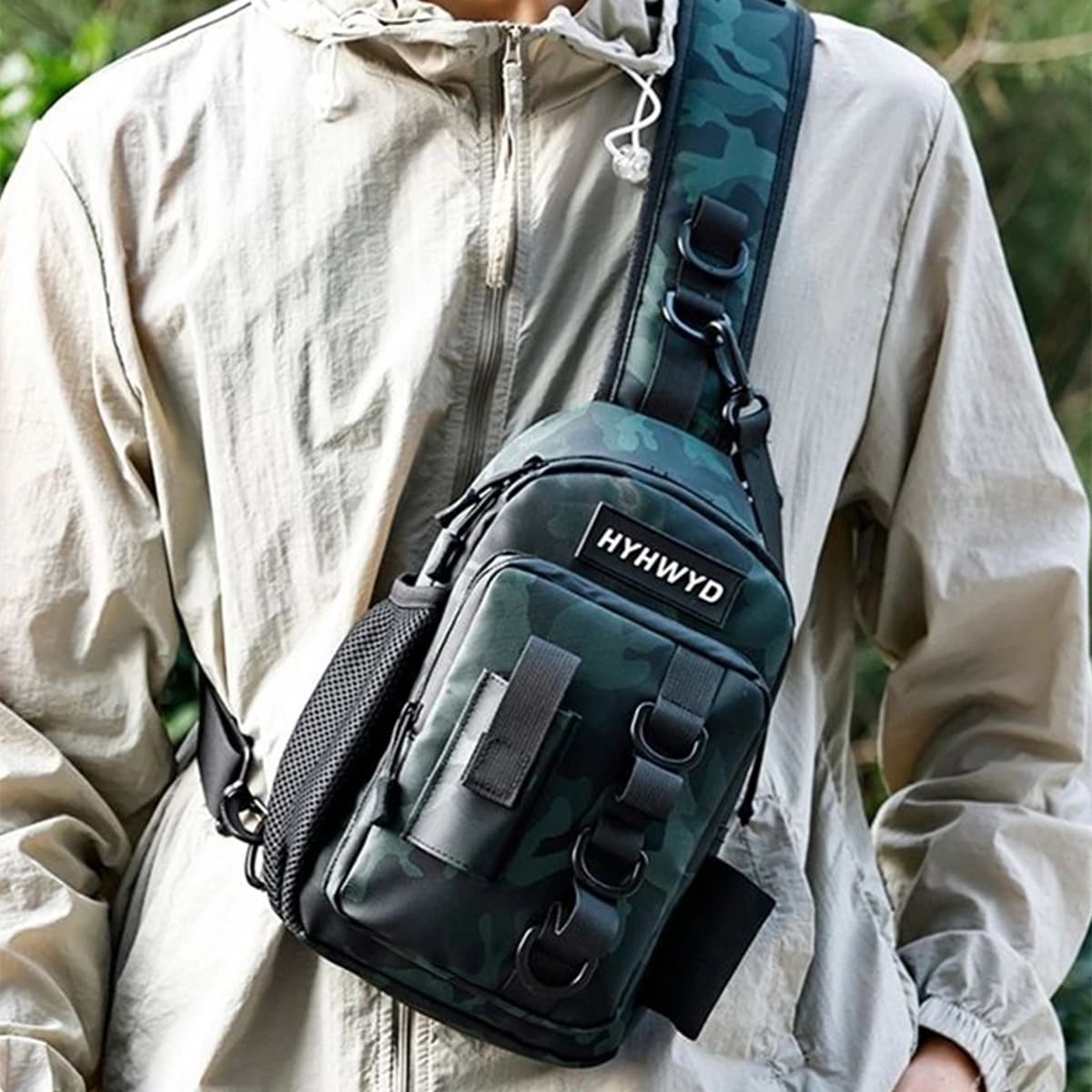 Backpack for Fishing baits with Candle holder, Multifunctional Spring Bag, Hiking Waist, Large Shoulder Backpack
