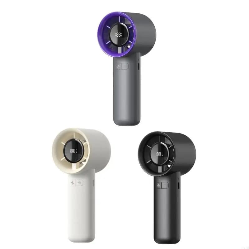 Per il nuovo mini ventilatore portatile con batteria a lunga durata, ventilatore elettrico da ufficio, ventilatore portatile, mini ventilatore con display digitale