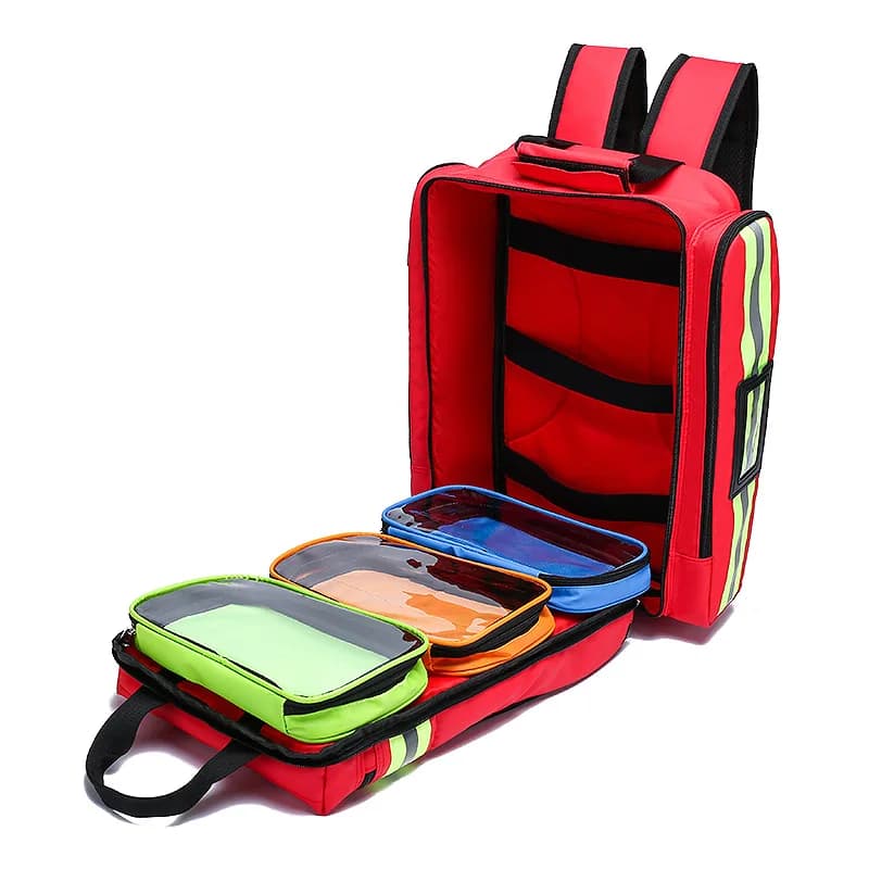 Large-Capacity Outdoor First Aid Backpack Emergency Rescue Kit Civil Defense Earthquake Flood Preparedness Durable Organizer