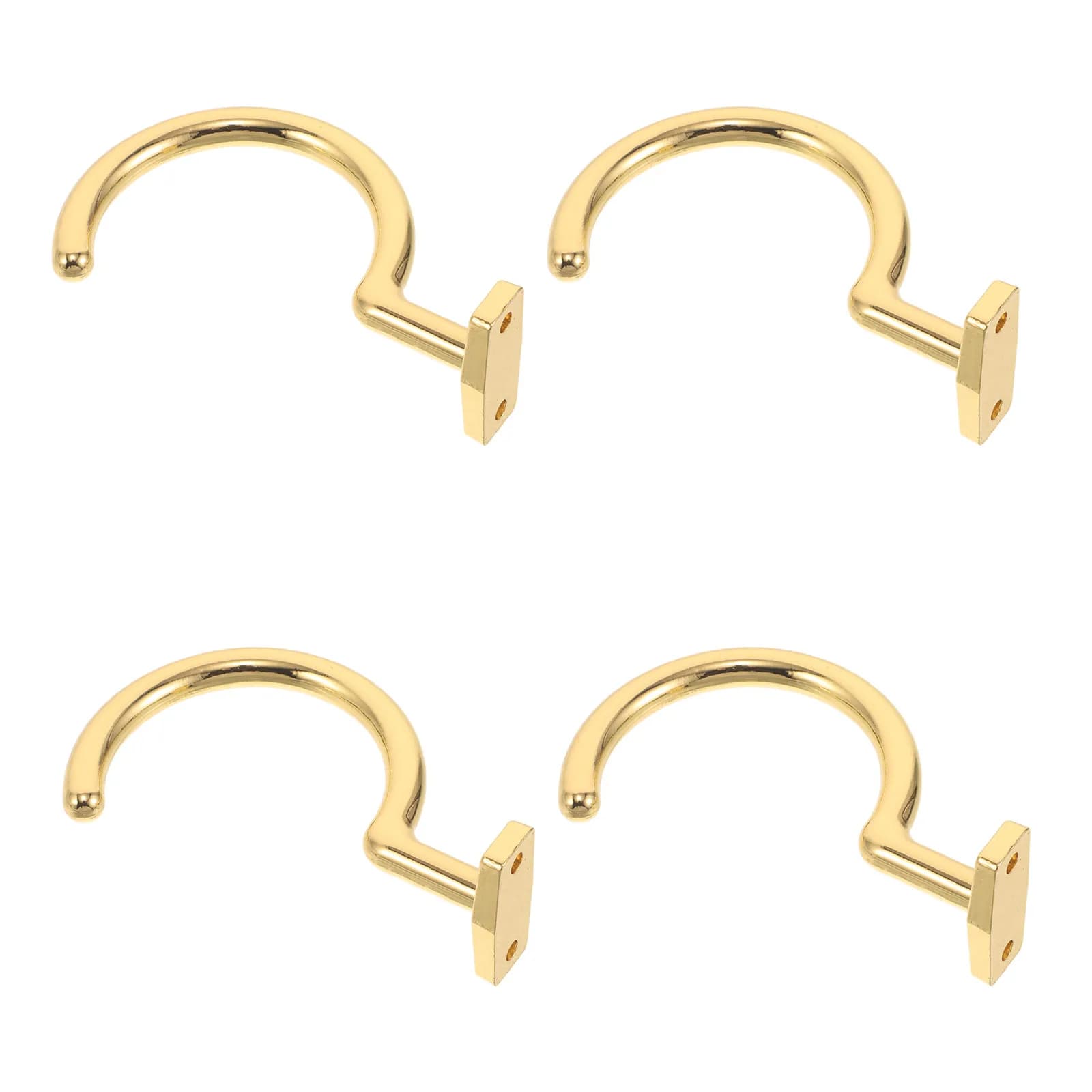 Set di 4 Ganci per Stecche da Biliardo in Metallo Dorato, Organizzatore Triangolare per Stecche da Pool, Accessorio per Tavolo da Biliardo per Casa e Club