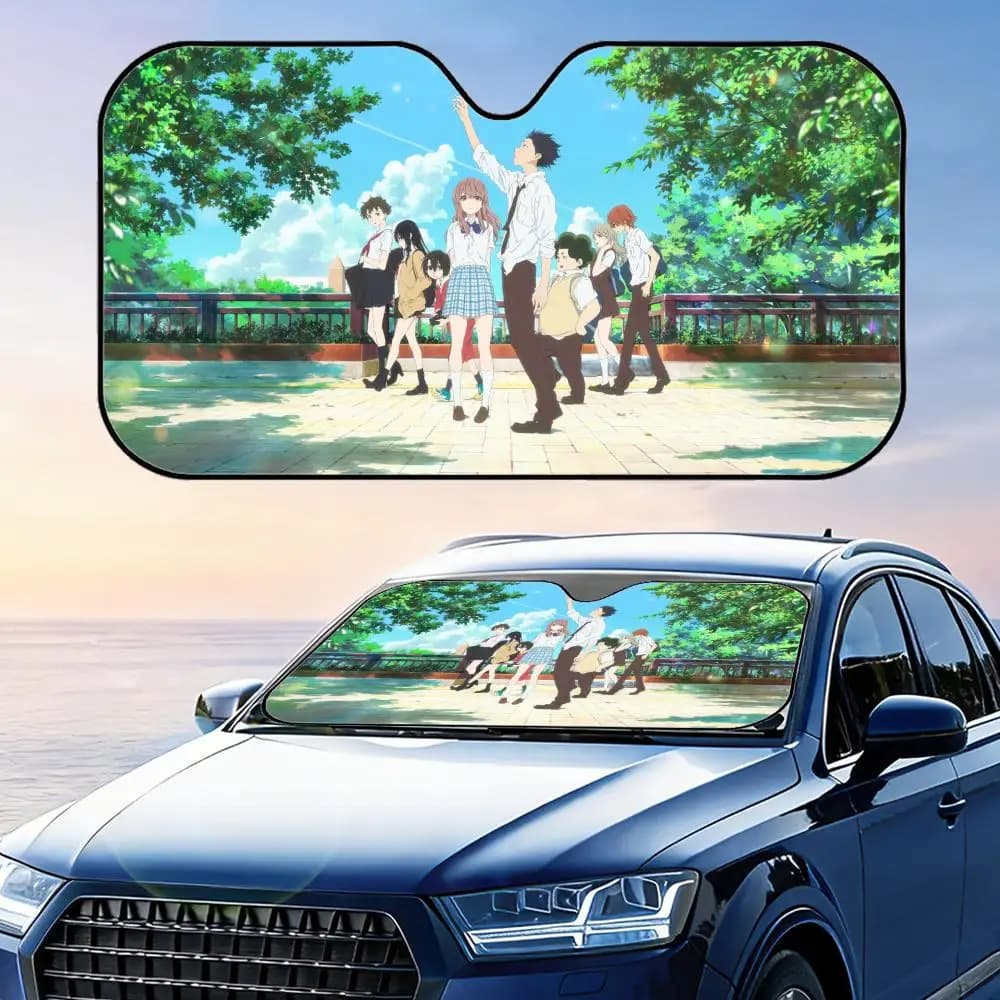 Parasole A S-Silent Voice Riutilizzabile in Alluminio con Protezione UV e Isolamento Termico a Tre Strati per Parabrezza