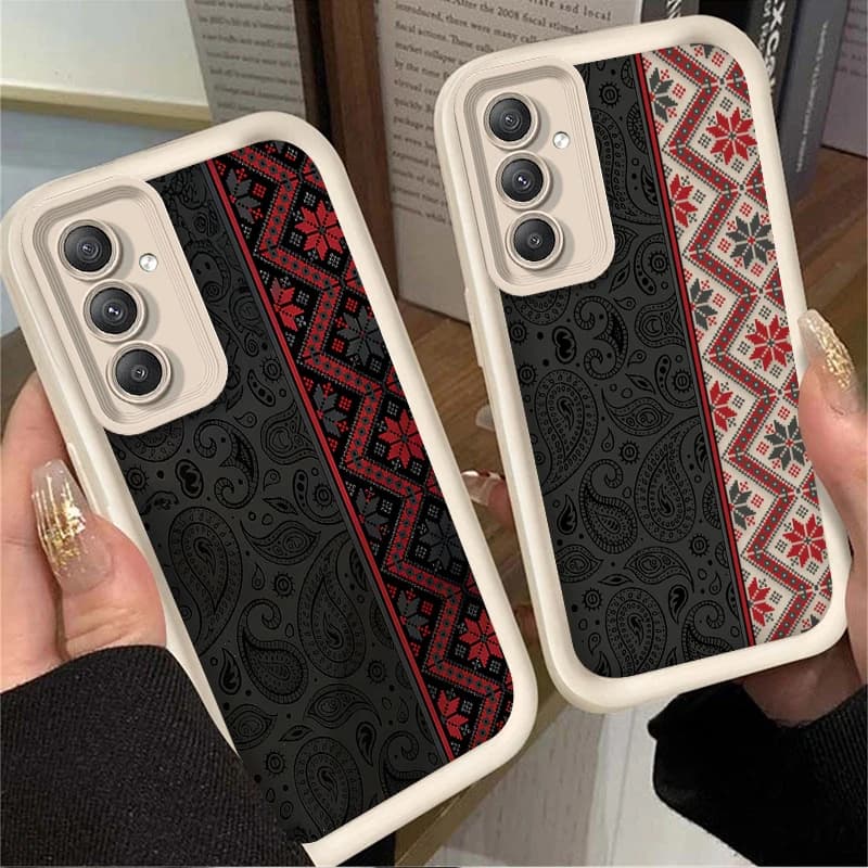 Custodia per telefono totem grafico vintage per Samsung Galaxy A54 A05 A05S A34 A24 A14 A53 A33 A23 A13 A52 A52S A71 A51 A31 A50 Cover posteriore