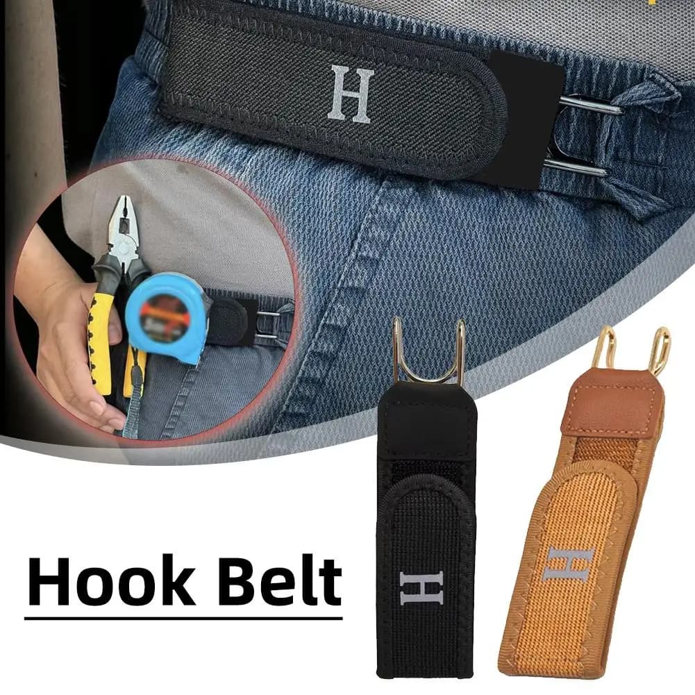 2 Pezzi Cintura Elastica Regolabile Senza Fibbia in Velcro, Portatile, Funzionale, Unisex, in Nylon, per Lavoro Quotidiano - Offerta Imperdibile