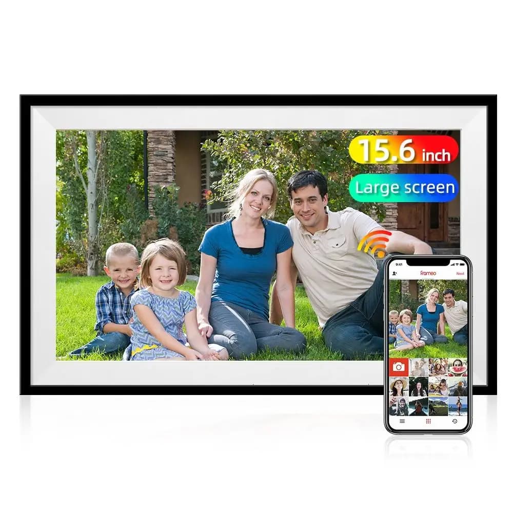 15 Inch Digital Photo Frame 1920x1080 IPS Touch Screen Video Playback USB SD Card MP4