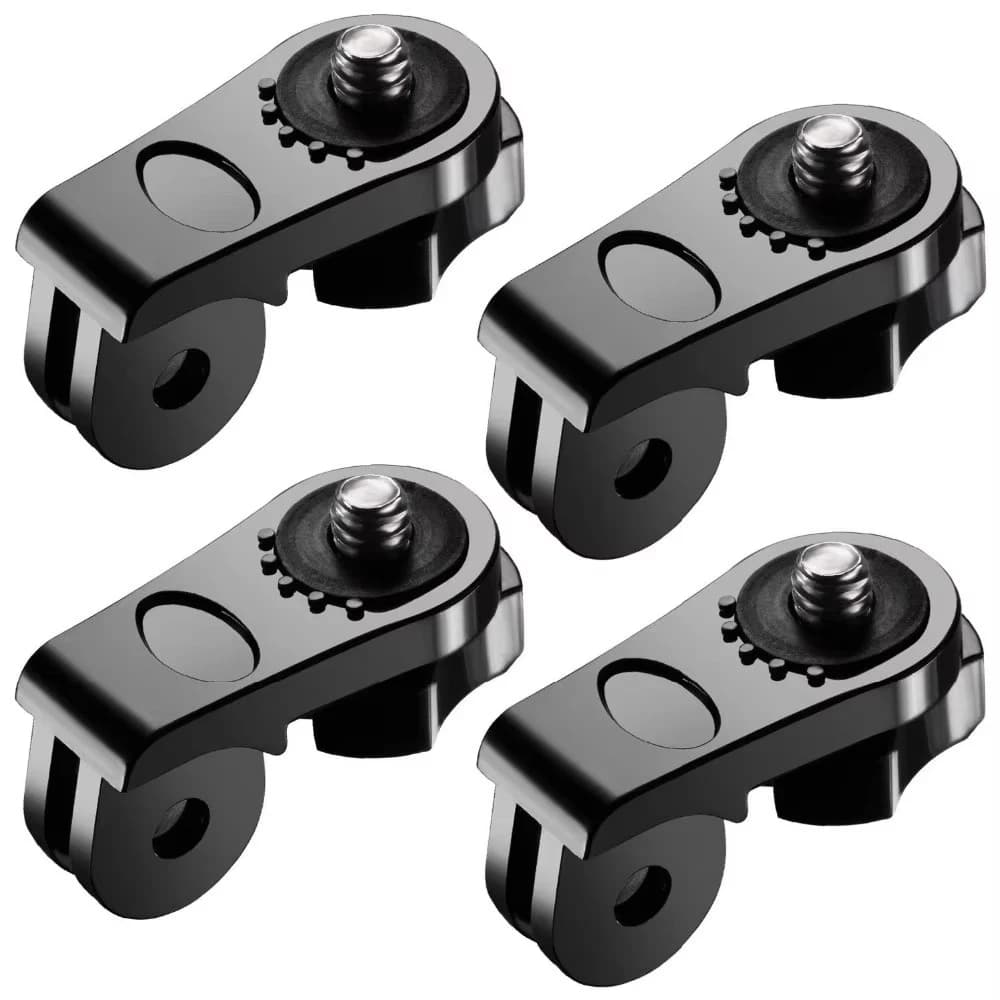 Universal conversion adapter (1/4 inch 20) Mini tripod with screw mounting Fixing GoPro 5 6 Accessories and other actions (packing 4)