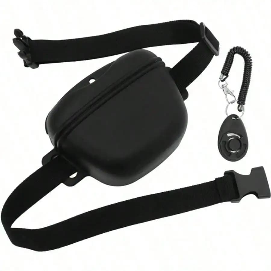 Borsa per Snack per Cani con Chiusura Magnetica, Sacchetto in Silicone Antiperdita Migliorato con Clicker per Addestramento