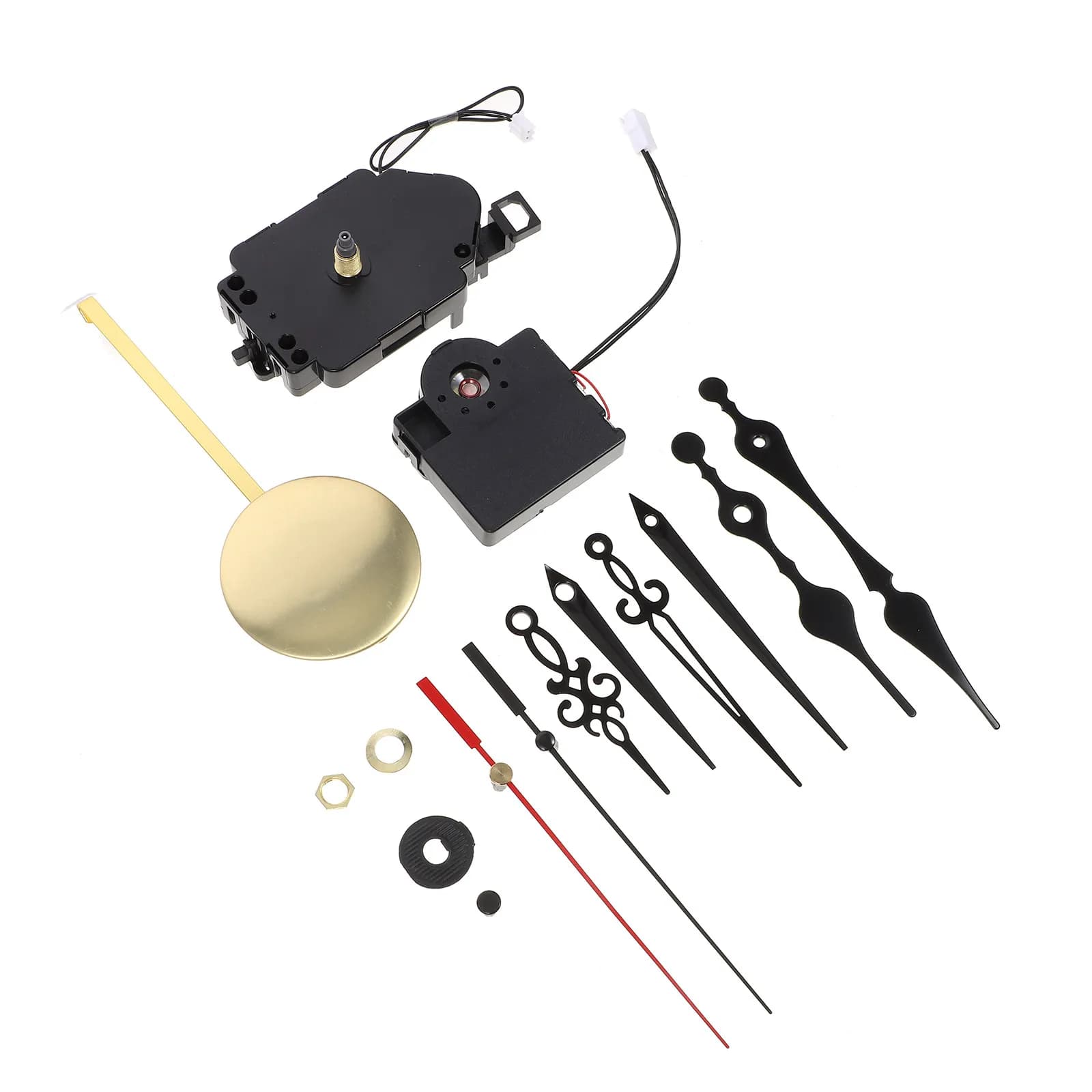 Kit Movimento Orologio al Quarzo a Pendolo 1 Set, Elegante e Durevole, Ricambi Fai-da-te per Riparazione Orologi, Compatibile con Orologi da Parete e da Camera da Letto
