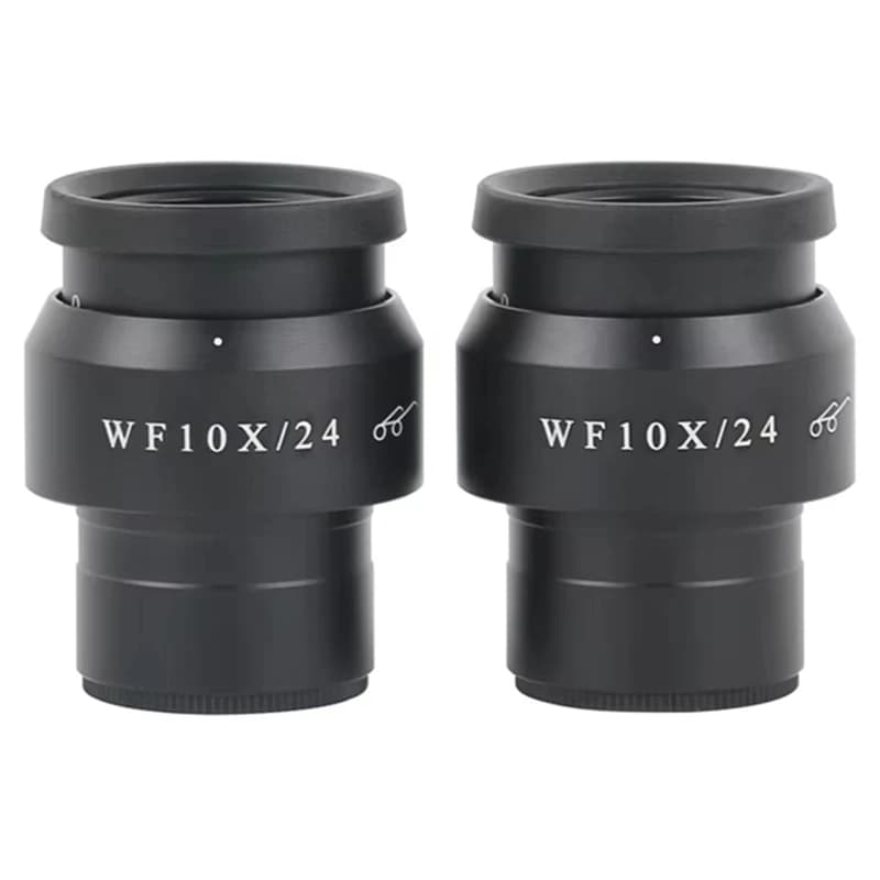 NEW_2pcs WF10X/24MM Microscopio Oculare Ampio Campo Binoculare Stereo
