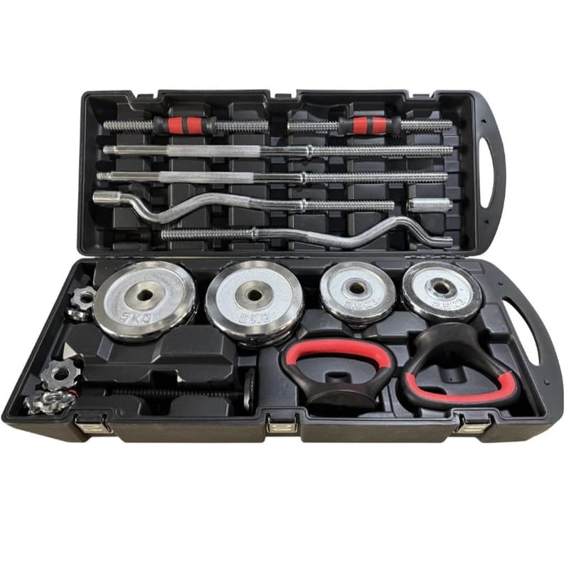 Set of adjustable handlebars for cooking with 55 kg paint, gym equipment, free weights, fitness dumbbells, kettlebell set