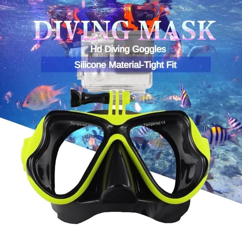 Underwater Occhialini in Silicone liquid underwater mask professional support for underwater camera swim glasses accessories for shallow waters