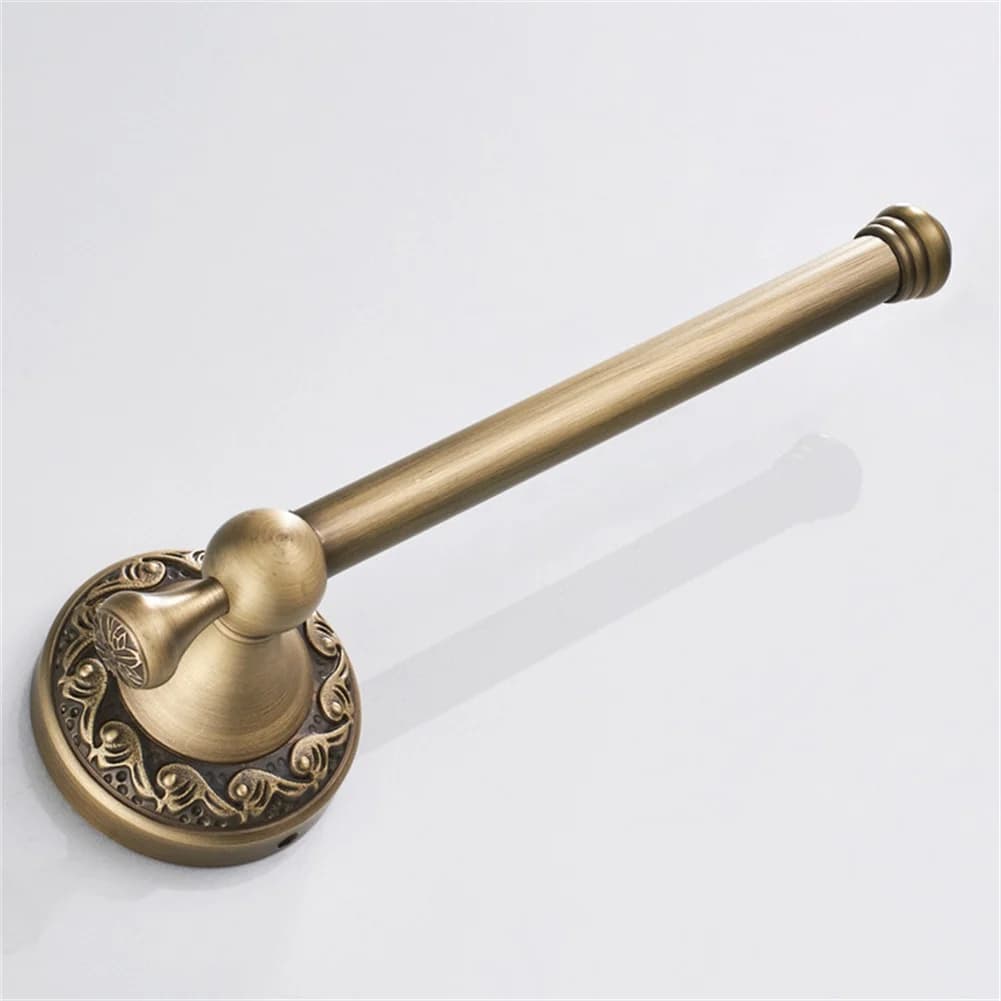 Toilet Paper Holder Brushed Brass Bathroom Paper Towel Holder Wall-Mount Toilet Roll Holder Kitchen Bathroom Hardware