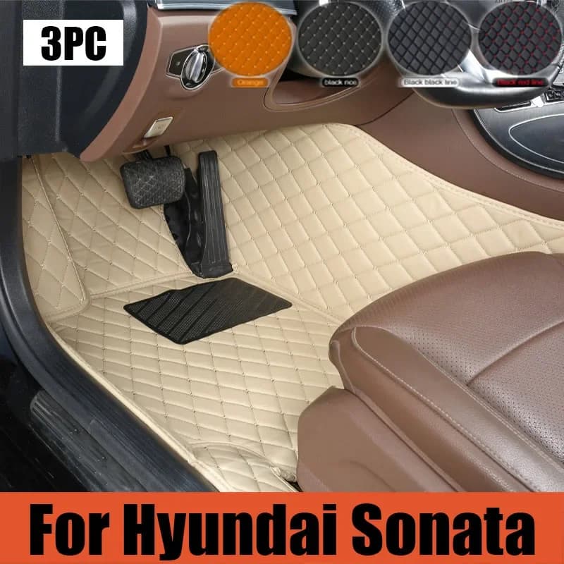 Tappetini auto originali per Hyundai Sonata DN8 MK8 2020 2021 2022 parti interne auto tappetino di lusso tappeto in pelle set tappeto auto trun