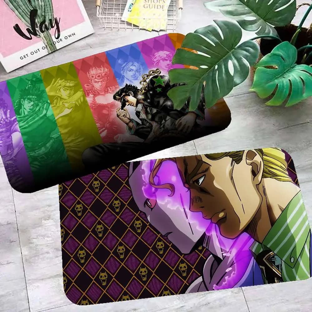 Classic J-JoJo Anime Floor Mat Kids Room Bedroom Decoration Balcony Anti-Slip Doormat Living Room Welcome Rug