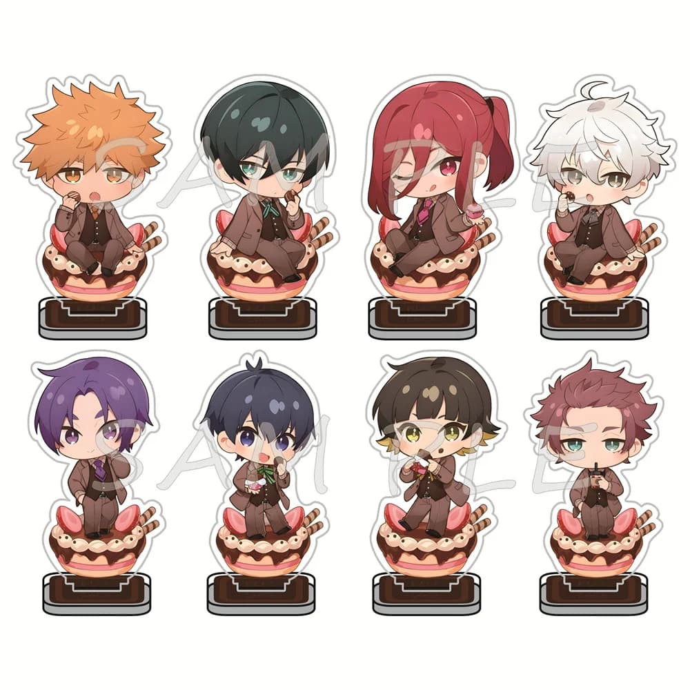 Blue Lock 10cm Acrylic Stand Figures Chocolate Dessert Suit Anime Keychain Collectible Merchandise Display Ornament Fan Gift