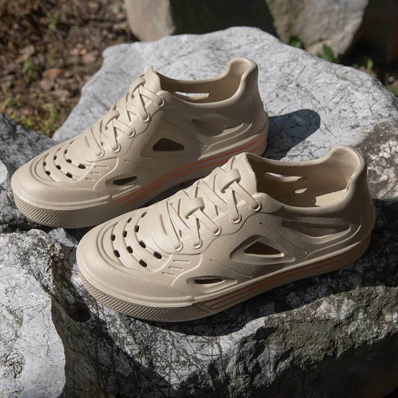 Scarpe con foro da uomo, abbigliamento estivo, coppia, spiaggia, EVA, borsa leggera, testa, guida, sandali cavi da donna