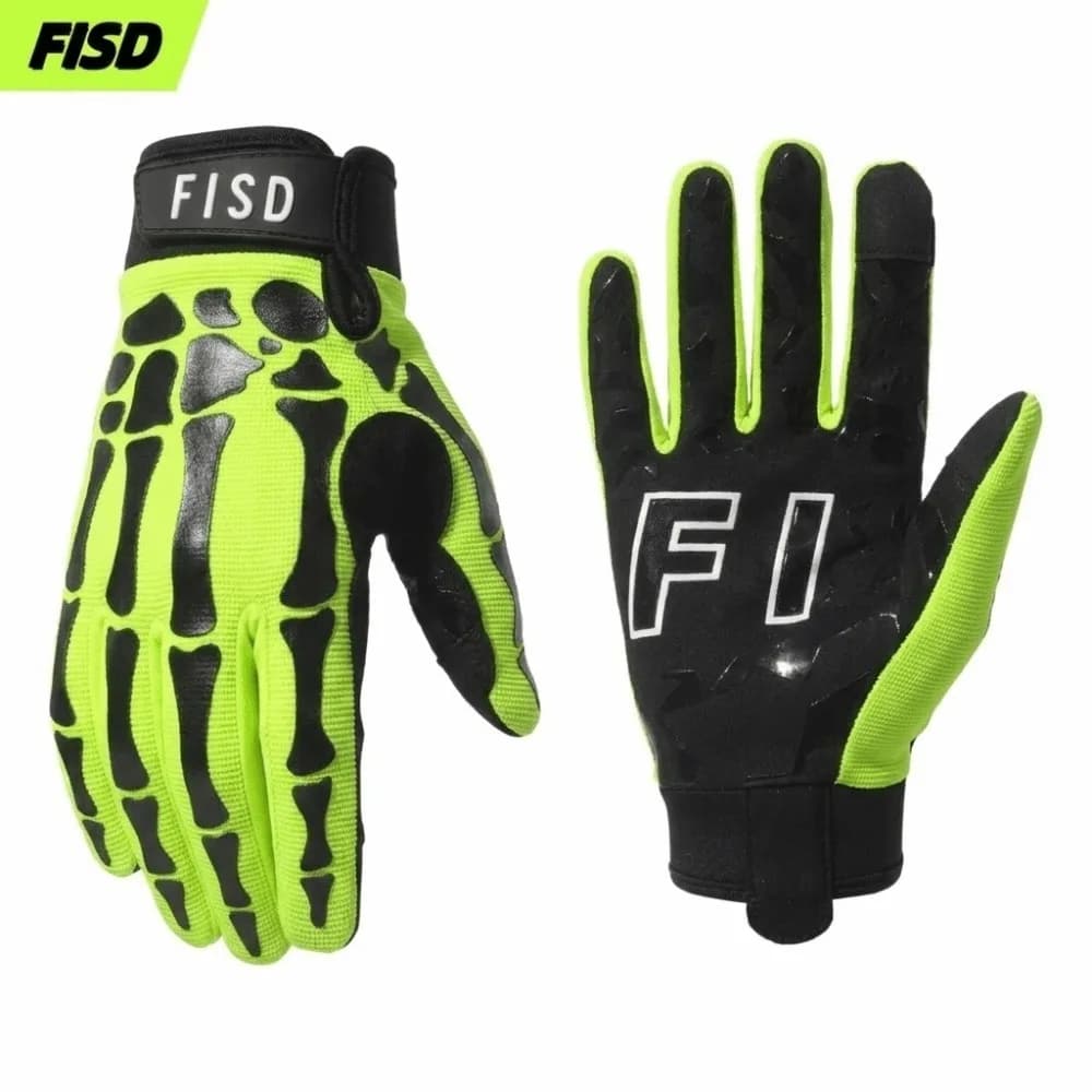 Guanti da ciclismo FISD multifunzionali MX DH Guanti da rugby che si illuminano al buio Guanti da moto antiscivolo in silicone Taglia dalla S alla XXL