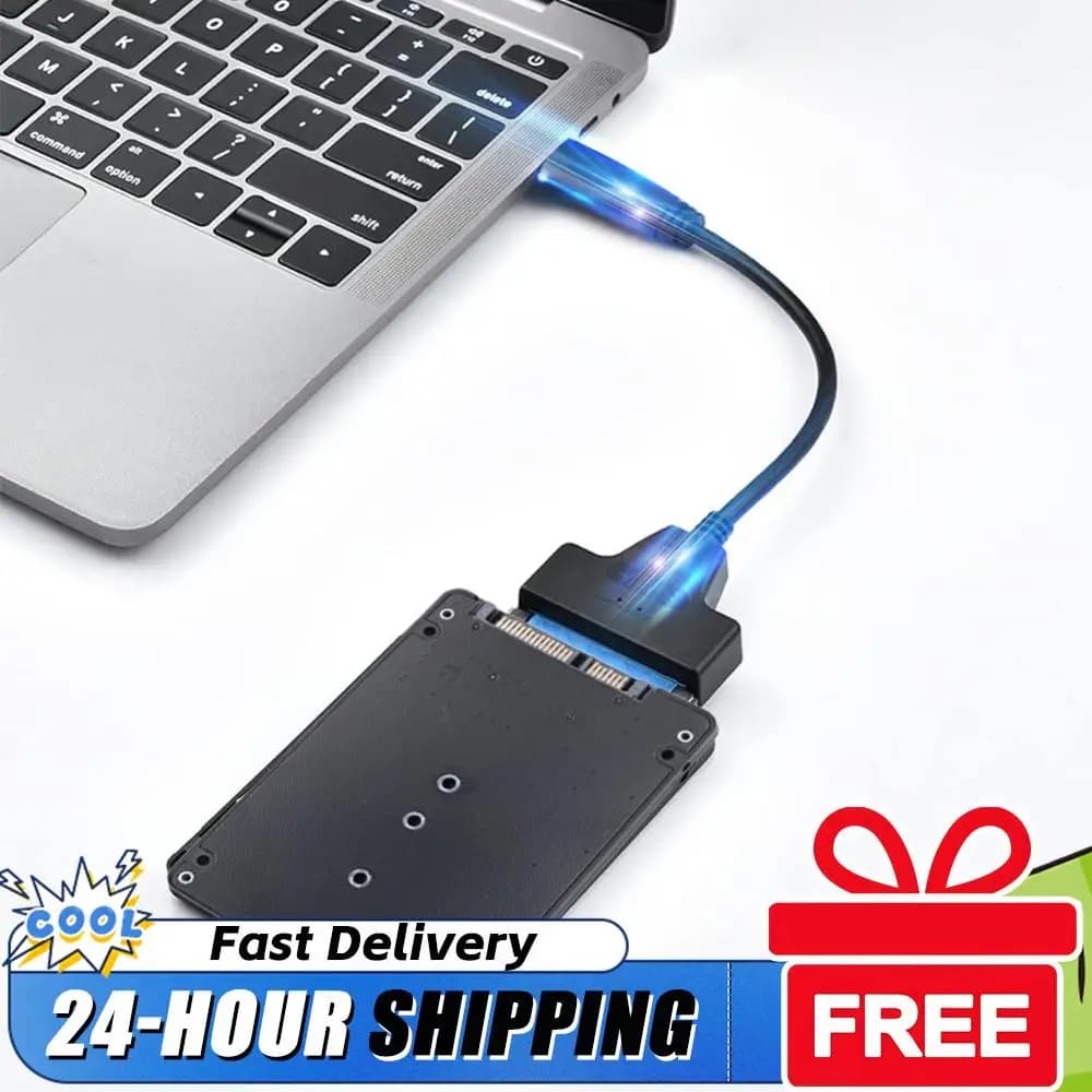 Box esterno per disco rigido M.2 NGFF SSD a SATA3, scheda adattatore doppio uso da M.2 NGFF a SATA3.0 per PC