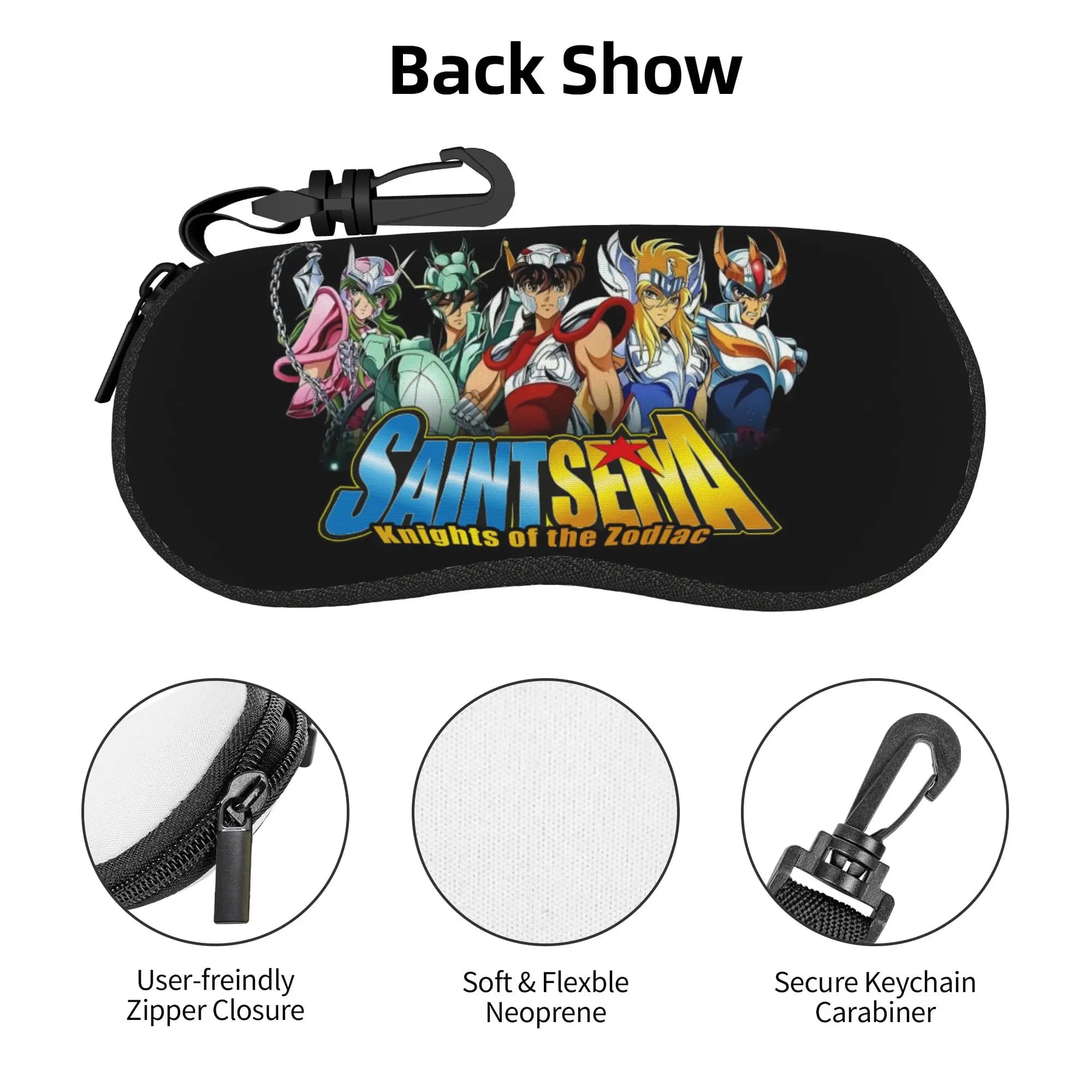 Saint Seiya Knights of The Zodiac Shell Eyeglasses Case Men Women Fashion Manga Cartoon Anime Glasses Case Sunglasses Box Pouch