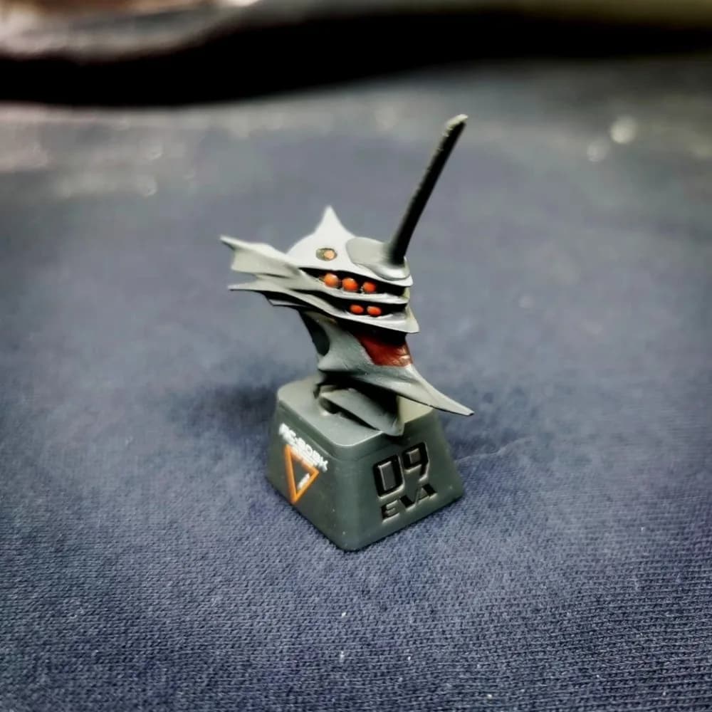 Copritasti in resina a tema anime EVA per tastiera meccanica Accessori da gioco artigianali in rilievo personalizzati Regali personalizzati fatti a mano