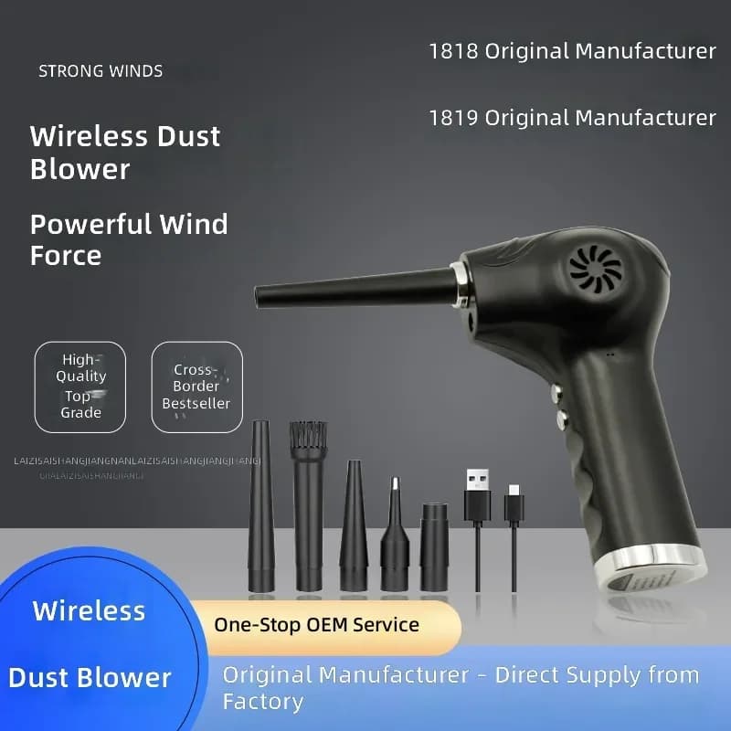 for Wireless Dust Blower Air Duster for Computer Keyboard Cleaning Succulent Care Outdoor Haircut Hair Dryer Portable Cleaner