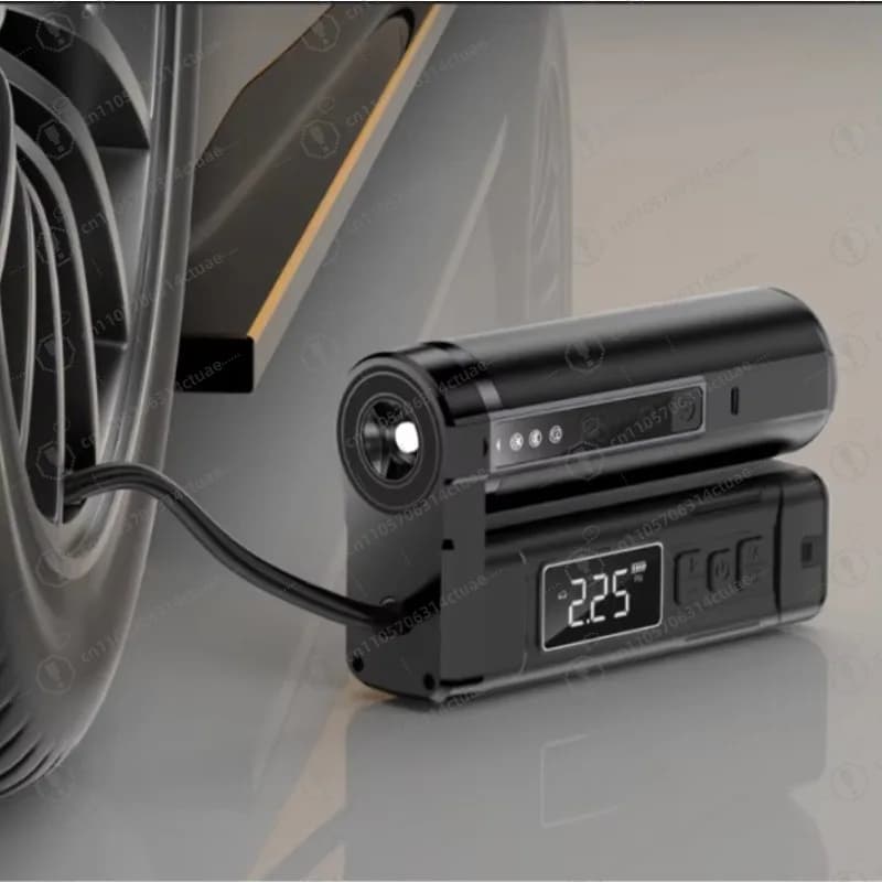 Aspirapolvere per auto intelligente senza fili - Pompa di gonfiaggio per pneumatici automatica con rilevamento della pressione per la manutenzione dell'auto
