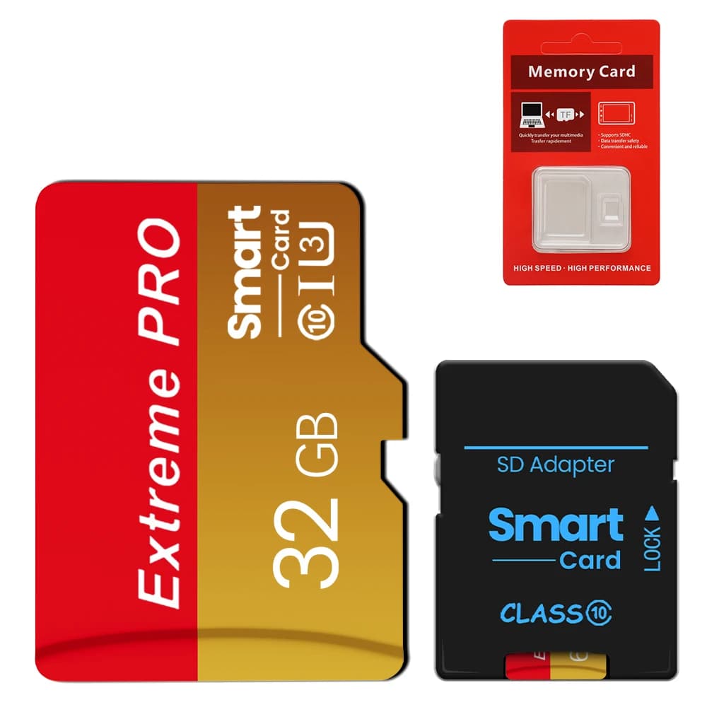 Scheda TF Originale 64G Classe 10 A1 per Videosorveglianza, MP3, MP4, Telefoni Cellulari, Scheda di Memoria 32GB U1 TF Card U3
