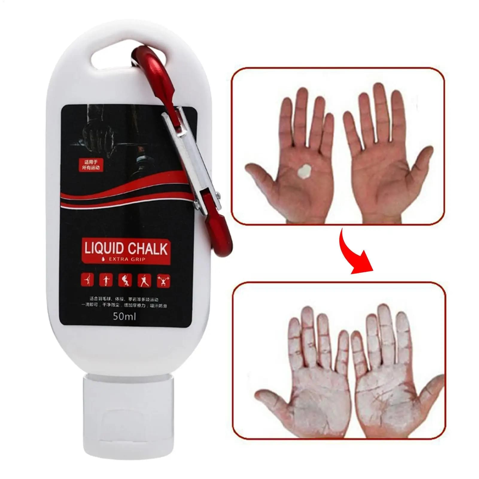 Sports Chalk Magnesium Powder Fitness Weight Lifting Non-slip Cream Grip 30/50/100ml Liquid Weight Lifting Non-slip Powder