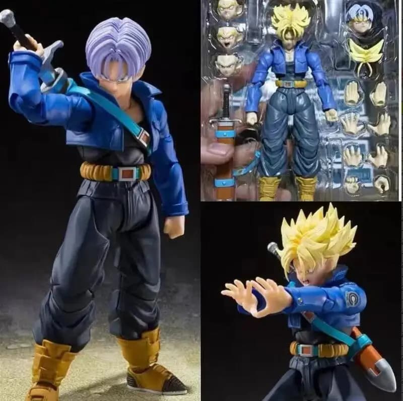 Dragon Ball Z Gohan Trunks Anime Figure Super Saiyan Torankusu Action Figure Statua in PVC Modello Decorazione Scrivania Collezione Regalo Giocattolo