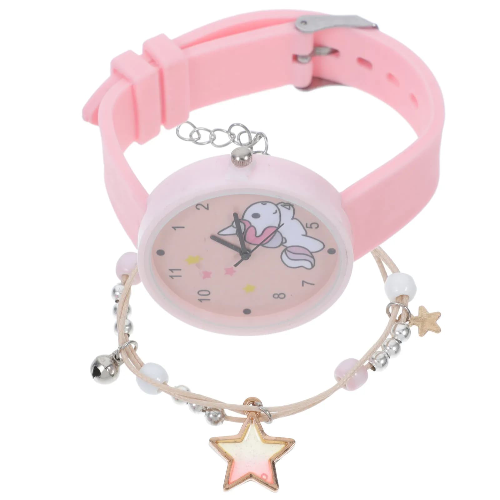1 set di orologi al quarzo da donna, orologio da polso elegante e alla moda, delicato accessorio di moda per l'uso quotidiano, in ufficio, per studenti, compleanno, anniversario