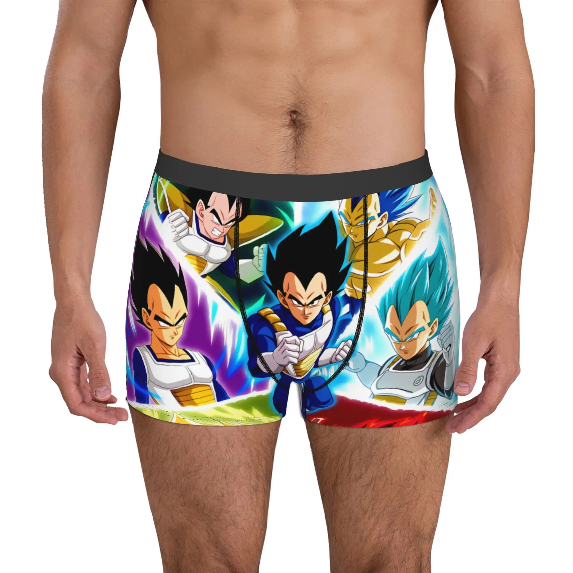 Novelty Vegeta Dragon Ball Boxers Shorts Panties Male Underpants Breathable Briefs Underwear