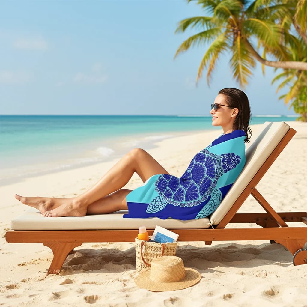Telo Mare Stile Bohemien Stampato, Asciugatura Rapida, in Cotone, per Viaggi e Uso Esterno