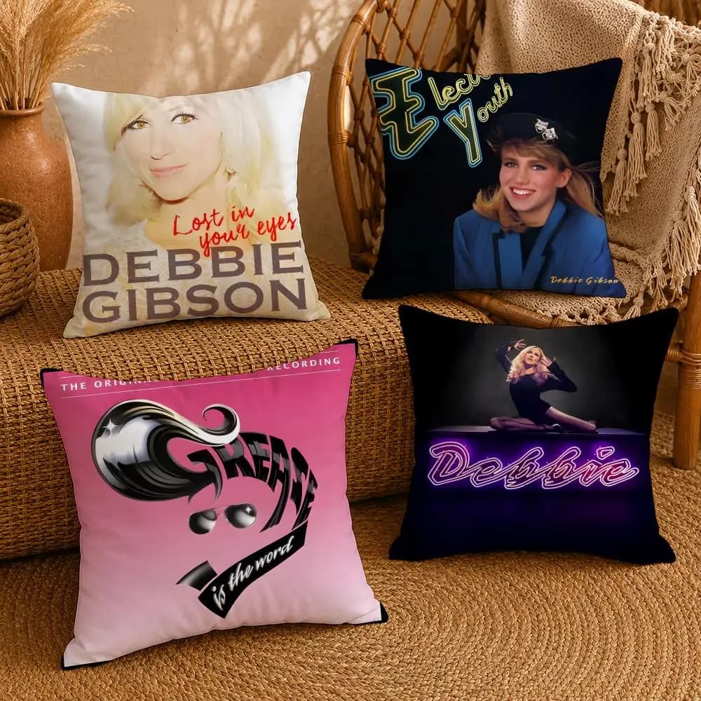 Music D-Debbie Gibson S Cushion Cover Ultra Soft Pillowcase, Cloud-Like Comfort Fabric with Concealed Zipper