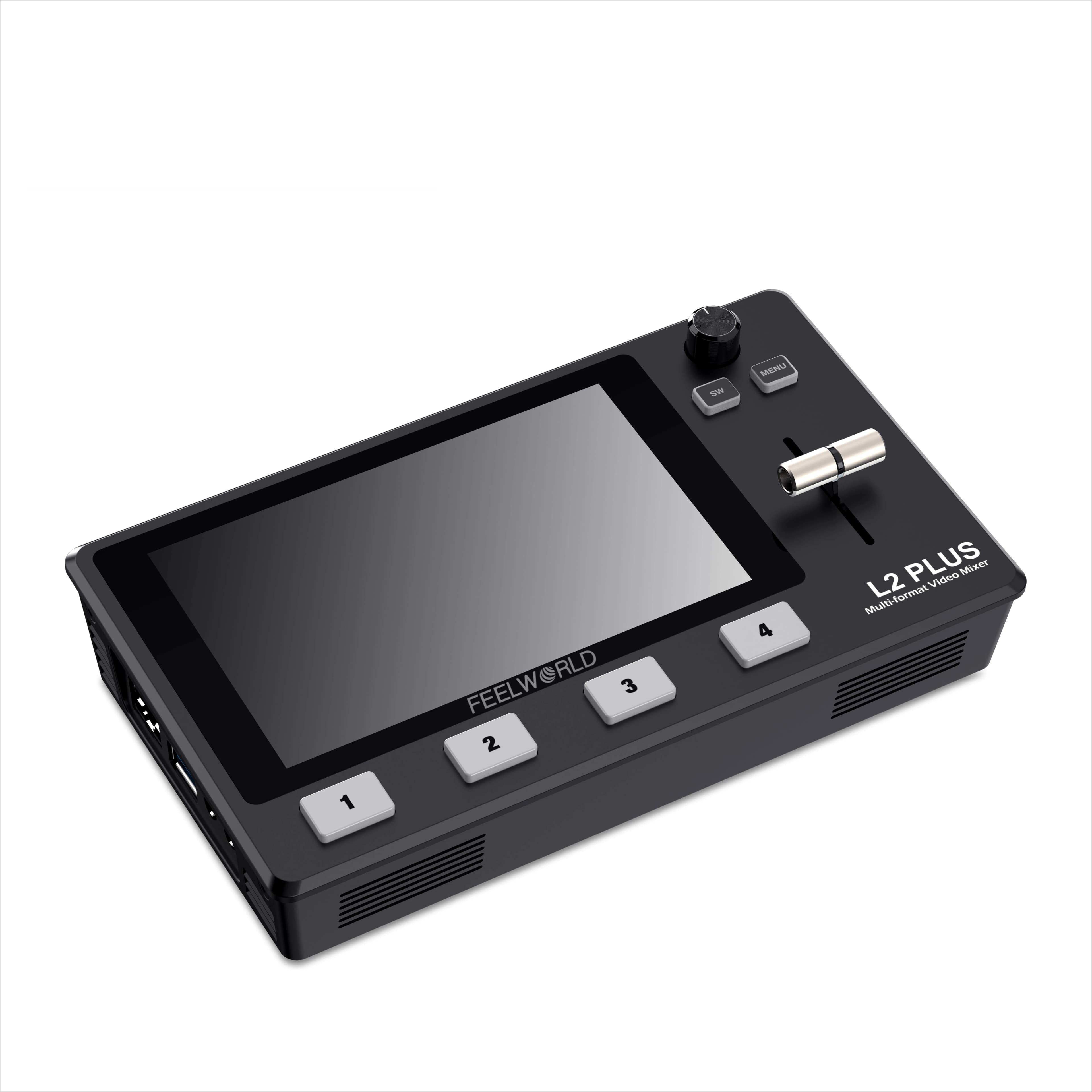 L2 PLUS Live Video Mixer, 4-Camera Switching, PTZ Control, Chroma Key, USB3.0 Streaming, Factory Supply Video Switcher