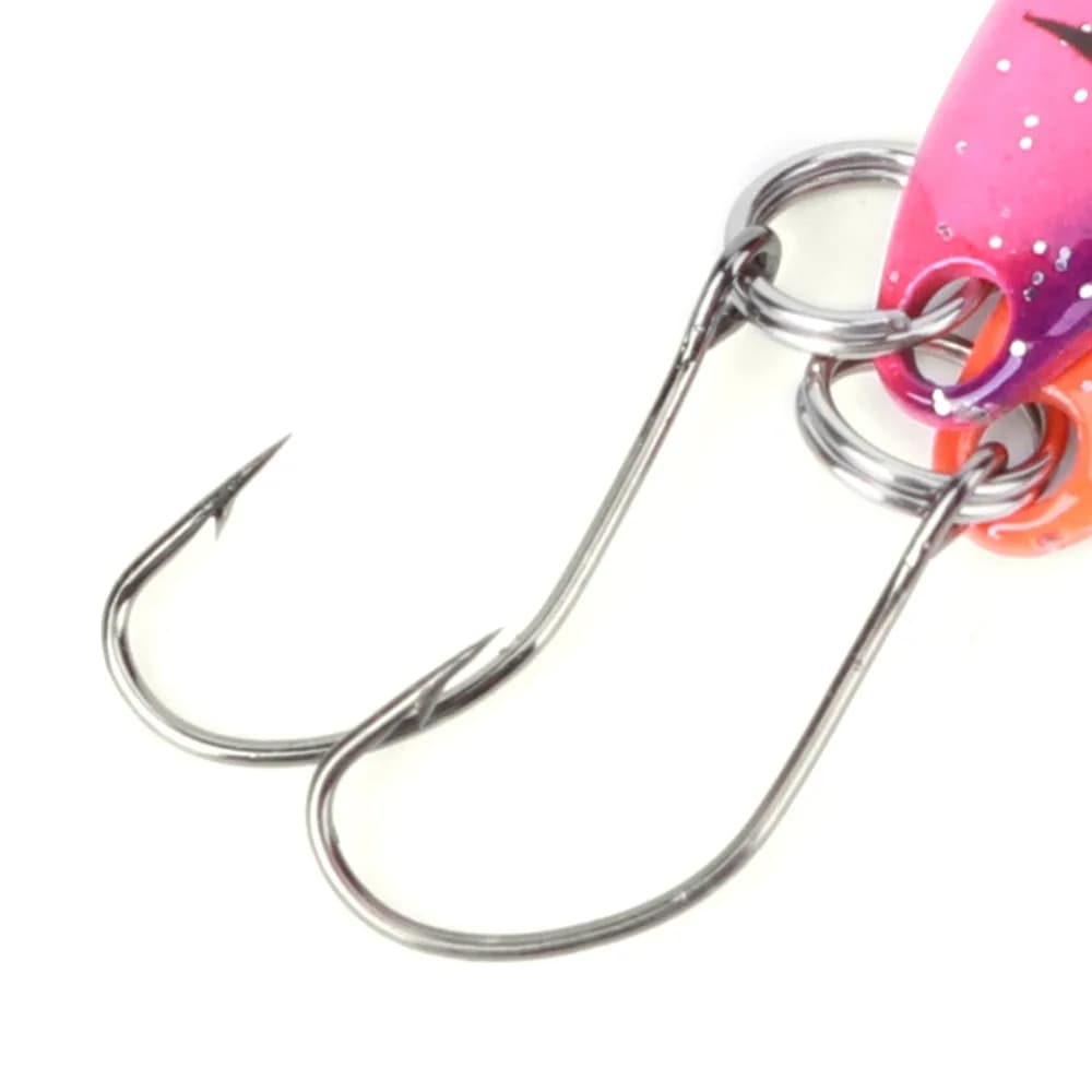 7PCS Durable 7cm Spoon Lure 2g Lifelike Spinner Blade Bait Multicolor with Single Hook Crankbait Fishing Lures Trout Fishing