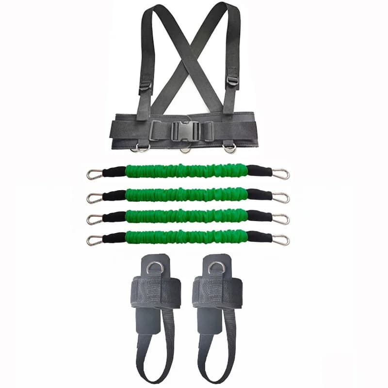 Set of resistance bands for the strength of the legs of the vertical jump coach for football volleyball training with triple basketball jump 2025