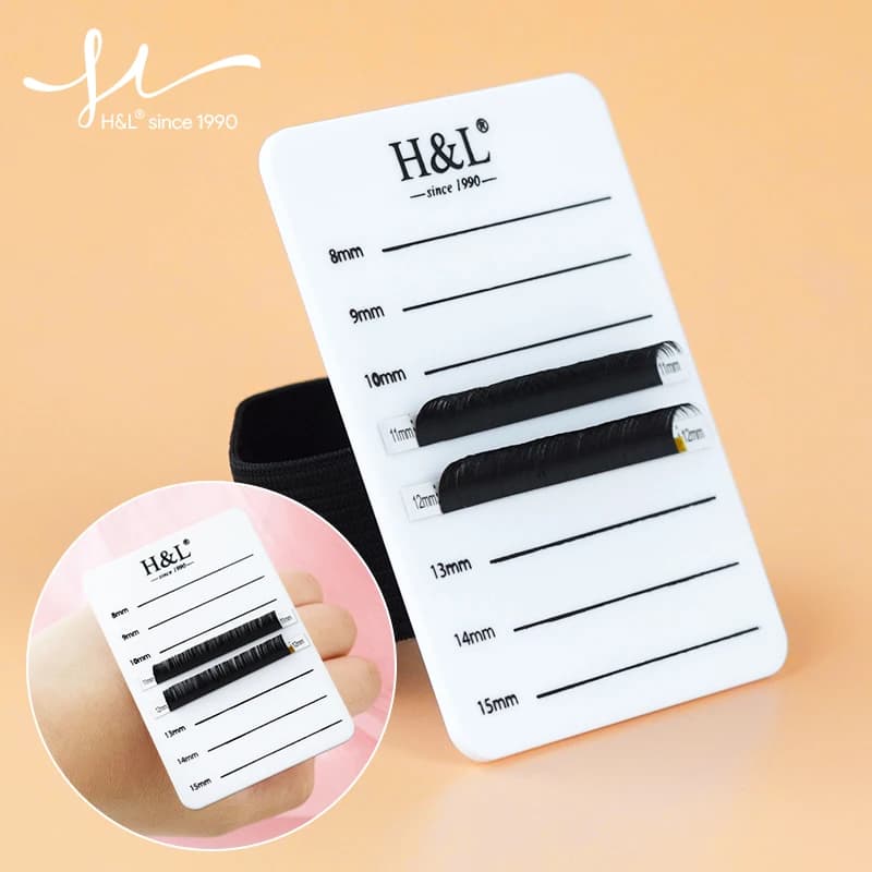 Fake Eyelash Tray Support for Strips Extensions Individual Eyelash Extensions Hand Plate Eyelash Mounting Support Tablet Makeup Tool 8-15mm