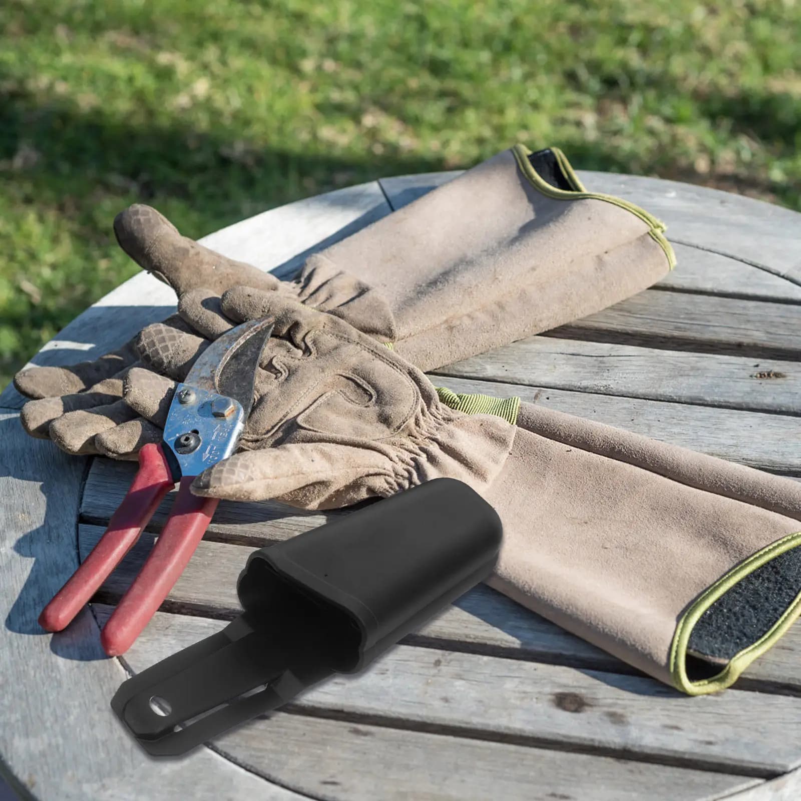 Borsa per Forbici da Giardino, Custodia per Cesoie da Potatura, in Gomma Rinforzata, Marsupio Portatile per Attrezzi da Giardinaggio
