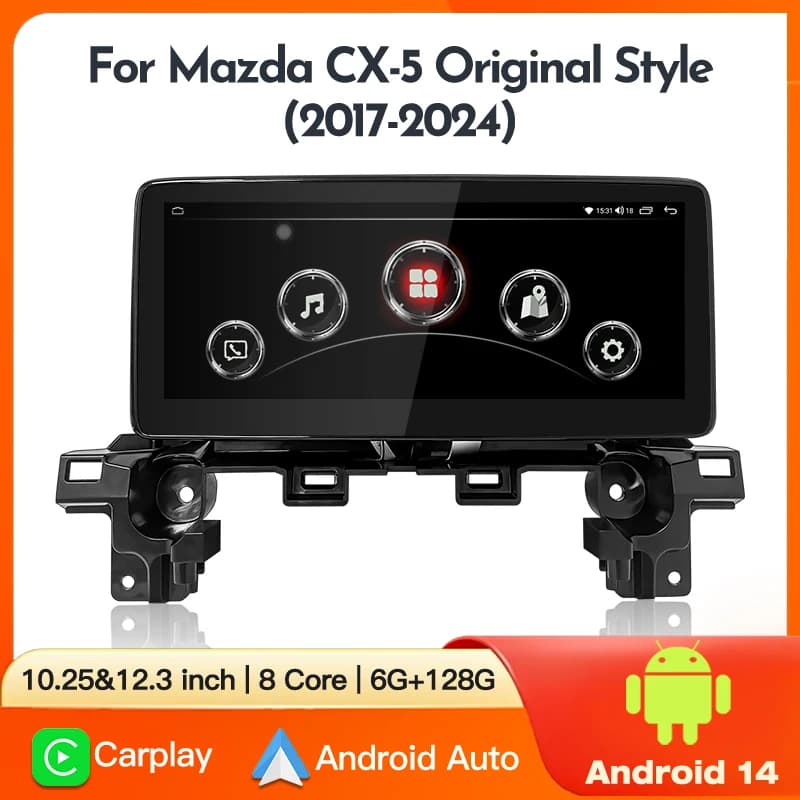 Per Mazda CX5 CX-5 CX 5 2017 2018 2019-2024 1920*720 Android 14 Schermo Lettore Video Multimediale CarPlay Auto Radio Autoradio Auto