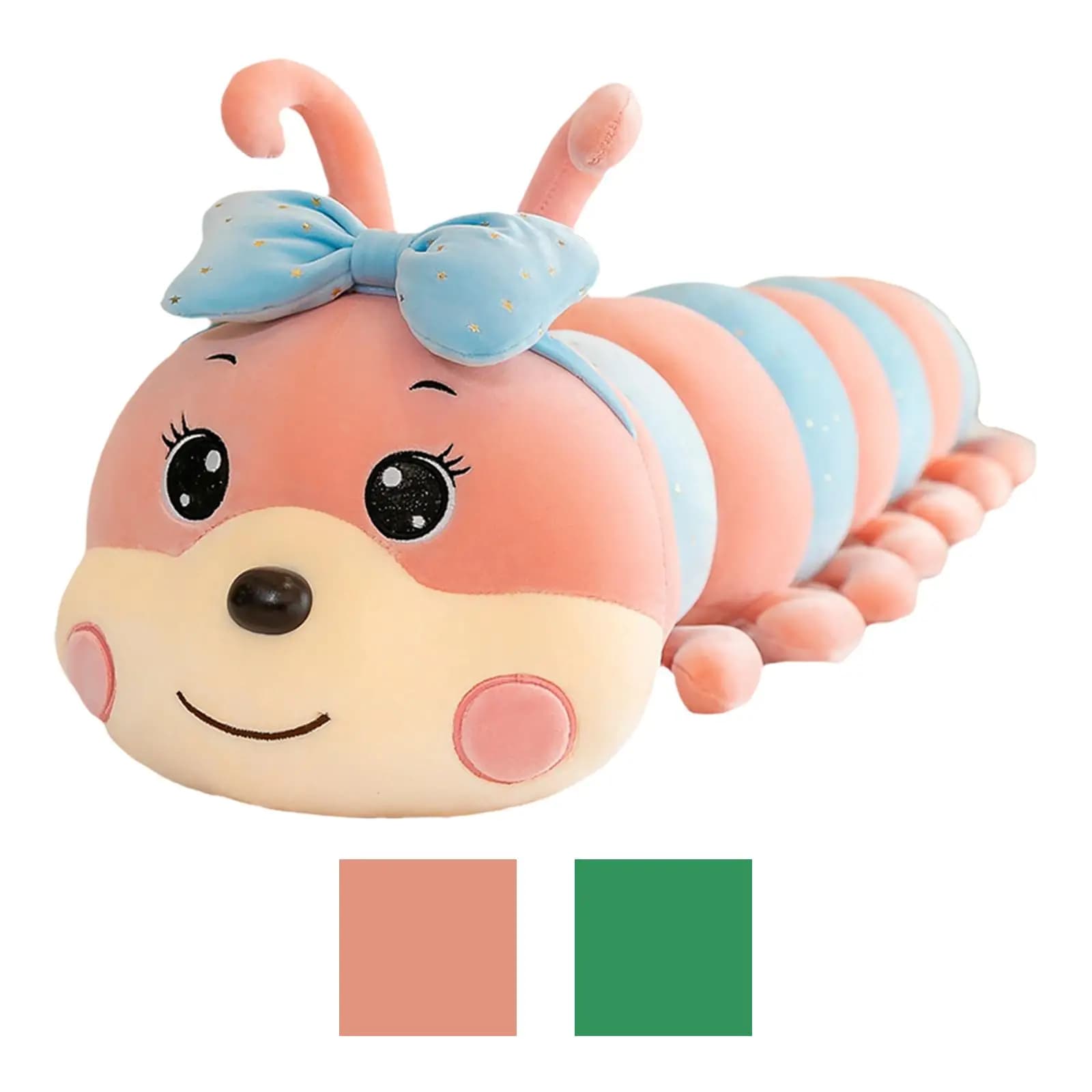 Adorabili Caterpillar Wiggler insetto cuscino a vite senza fine bambole Plushie per ragazze ragazzi compleanno