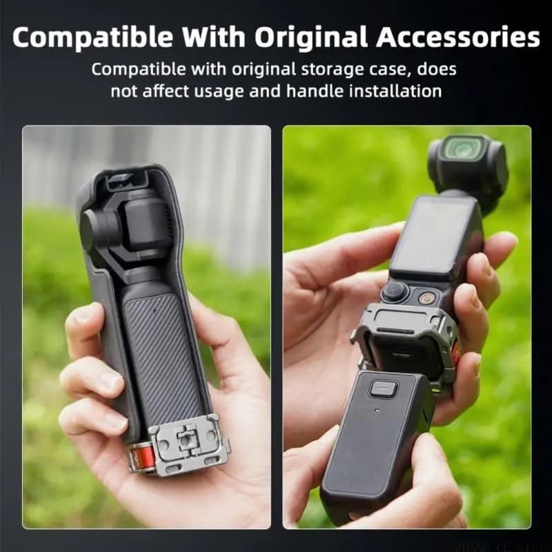 M5TD Lightweight Quick Release Expansion Frame Mount for Pocket 3 Videography Outdoor Action Sports Camera Accessories
