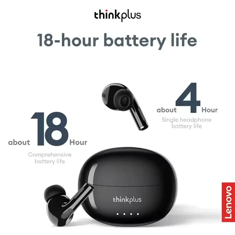 Auricolari Bluetooth 5.4 senza fili Lenovo LP5 PRO TWS con audio HiFi, auricolari da gioco LP5Pro, cuffie sportive con lunga durata in standby e controllo touch.