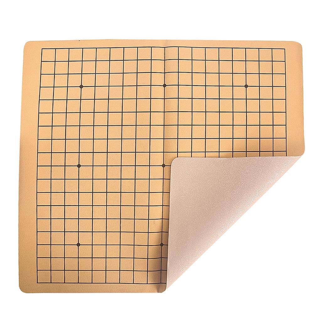1PC Go Gioco Peluche Scacchiera Pieghevole per 19 Line Standard Portatile Internazionale Weiqi Scacchiera Gioco Da Tavolo Colore Casuale
