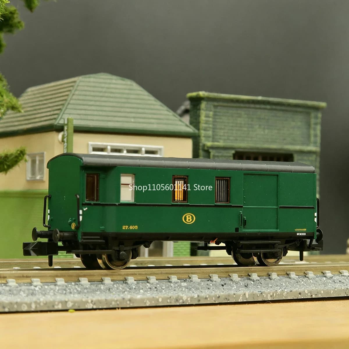 N Scale 1:160 Train Model FLEISCHMANN 830156 Third-generation SNCB Luggage Van Model Train Carriage Toy