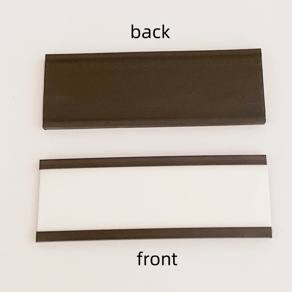 20PCS Etichetta magnetica 70mmx25mm Porta cartello magnetico per magazzino con protezioni in plastica trasparente per etichette magnetiche con superficie metallica