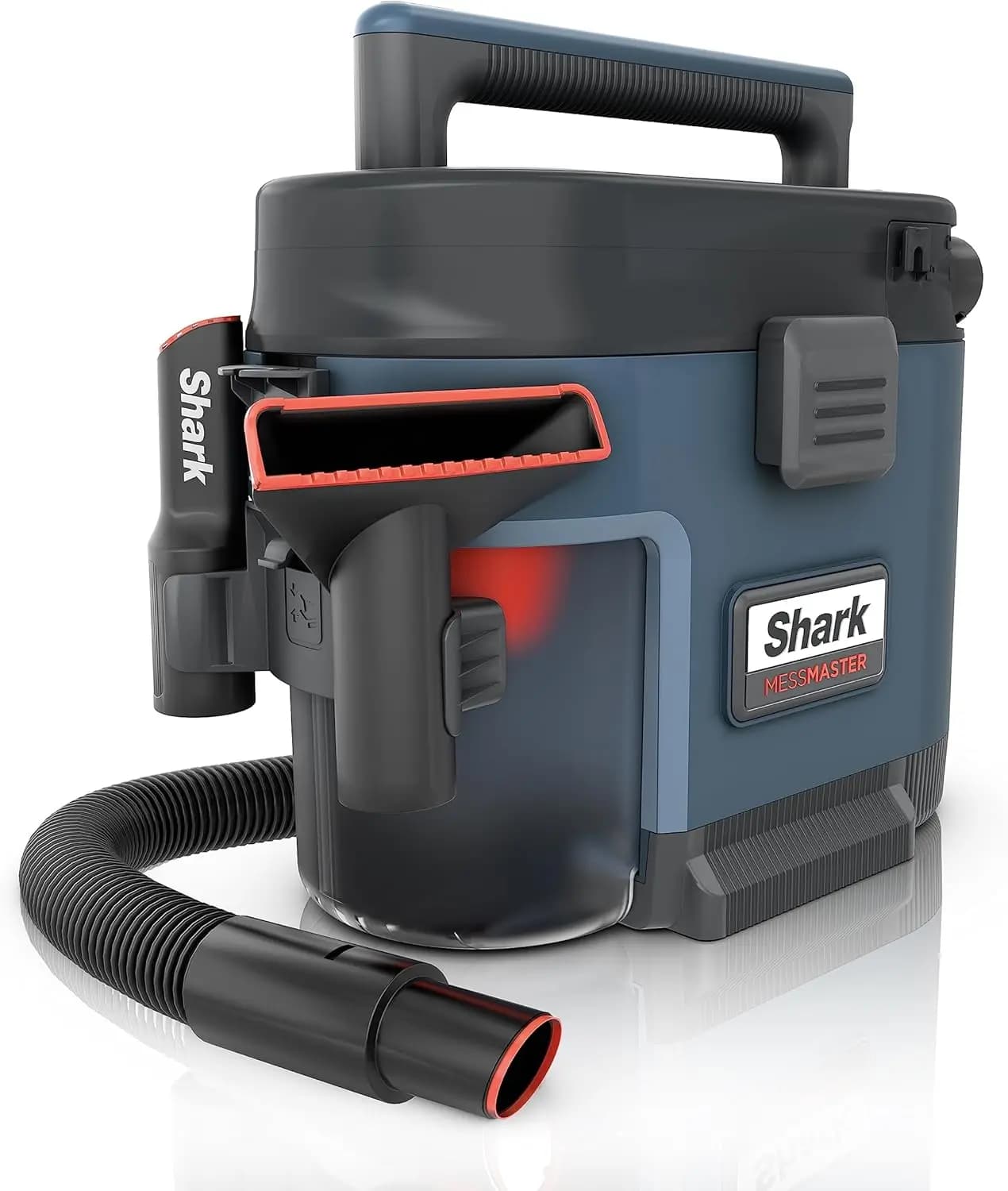 Aspirapolvere portatile a umido e asciutto, cavo da 1 gallone, autopulente per animali domestici e auto, aspirazione ultra potente per pasticci resistenti