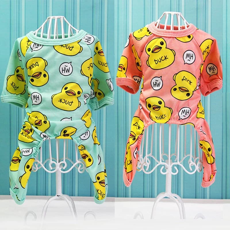 Pet Dog Clothes Soft Puppy Pajamas Printing Outfits Pet Clothing for Small Dogs t shirts Spring Yorkies Chihuahua Clothes 1d30