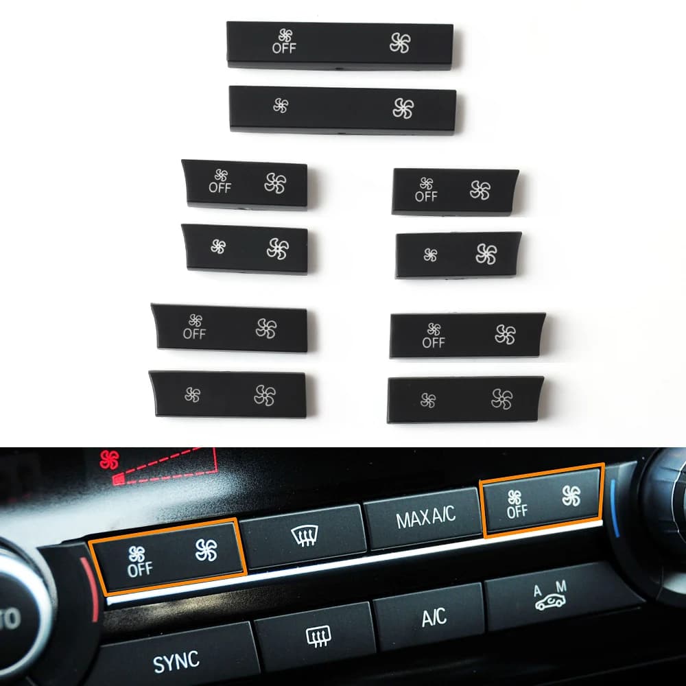 Condizionatore d'aria Riscaldatore Ventola del clima Controllo del volume del vento Tasti pulsante AC per BMW 5 6 7 Serie F10 F11 F01 F02 F06 F07 F12 F15 F16