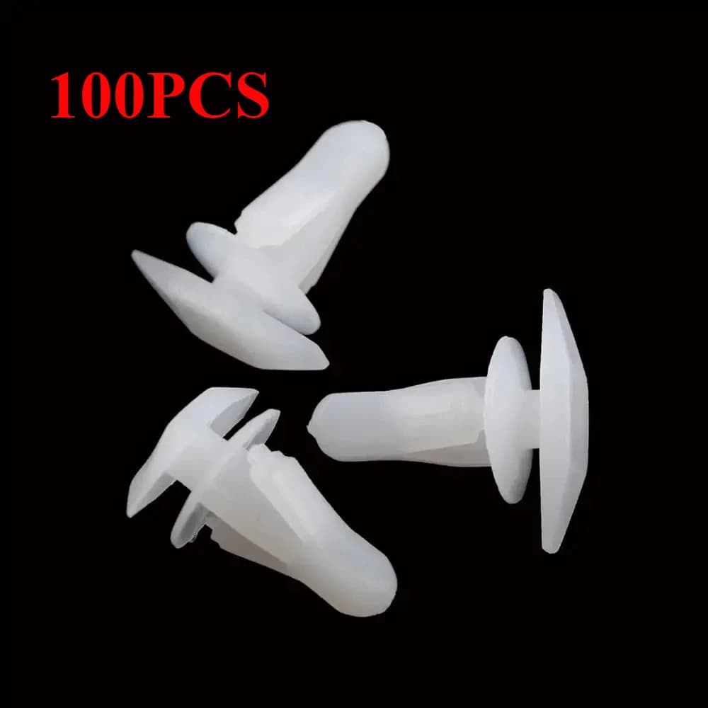 100 pz Bianco Universale Guarnizione Fermo Pinze Auto Finestra Porta Striscia di Tenuta Elementi di Fissaggio Rivetto 91530-SP1-003 Per Honda Accord